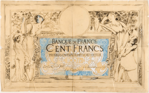 Illustration billet 100 francs