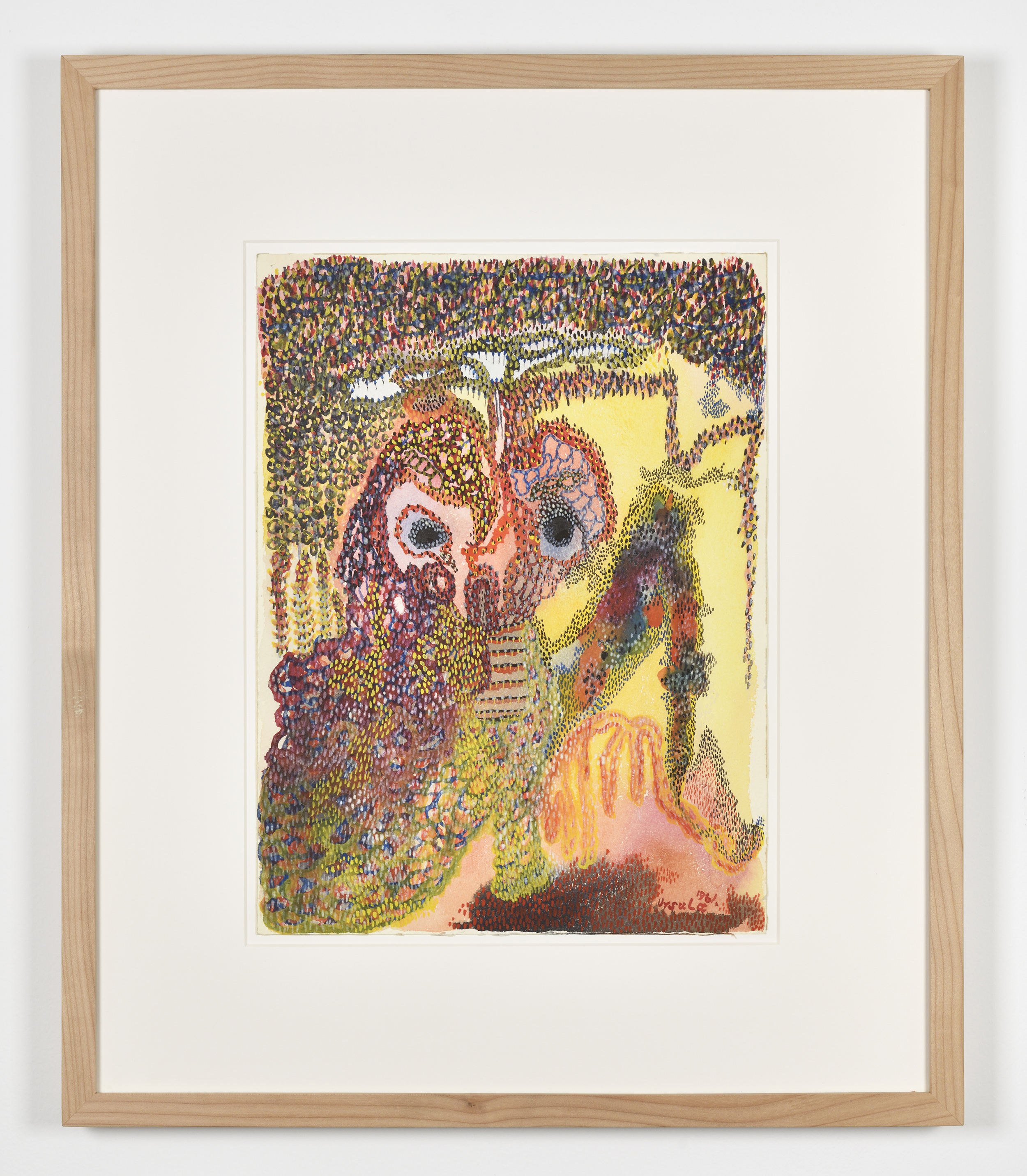 Ursula Schultze-Bluhm (1921-1999), Ohne Titel/Aquarelle I-V, 1961. Courtesy Ursula Schultze-Bluhm & Galerie Christophe Gaillard © Tous droits réservés à l’artiste. Photo : Rebecca Fanuele.