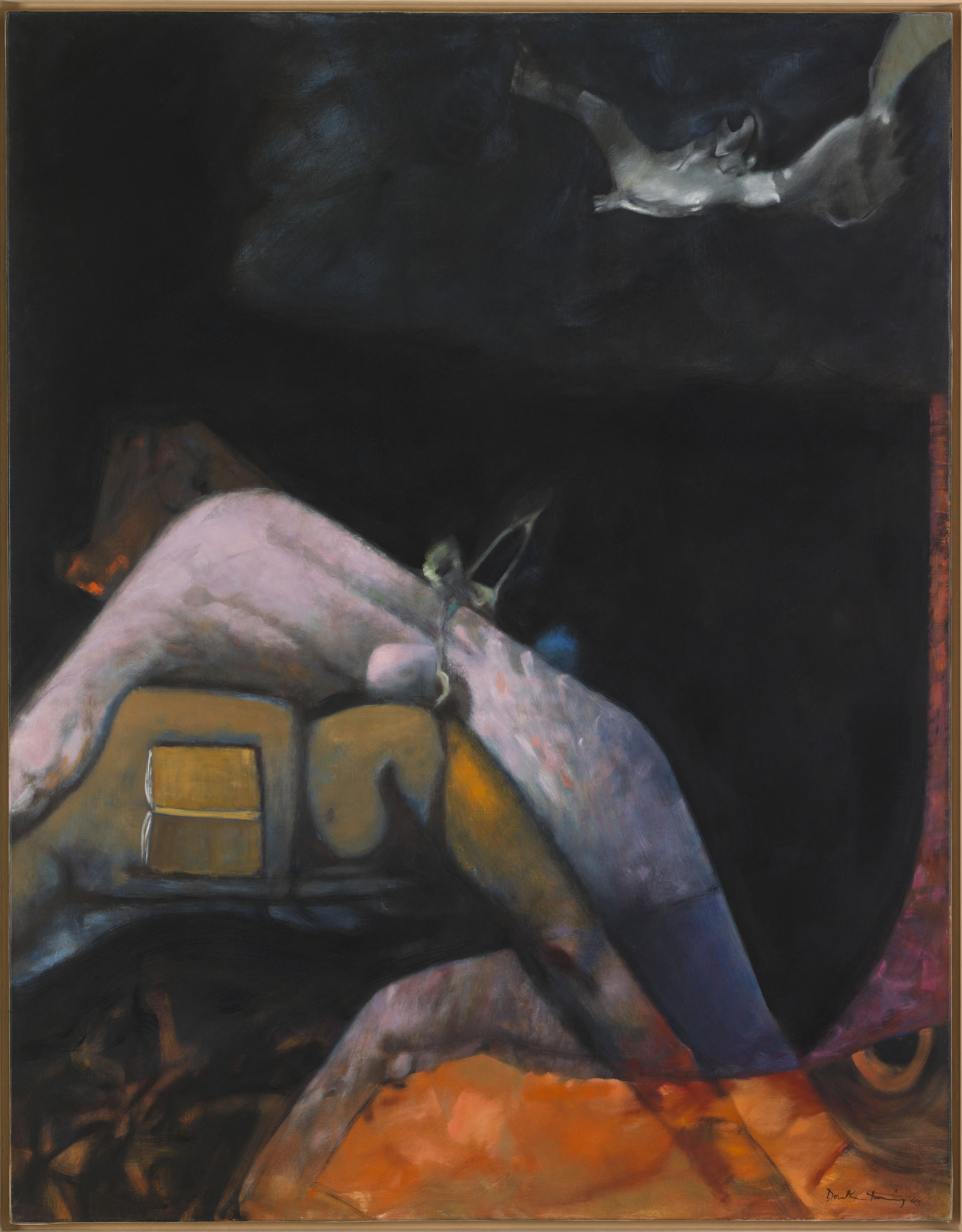 Dorothea Tanning (1910-2012), Le Soir à Saragosse, 1965. Paris, Musée d'art moderne de la Ville de Paris. © Adagp, Paris, 2026