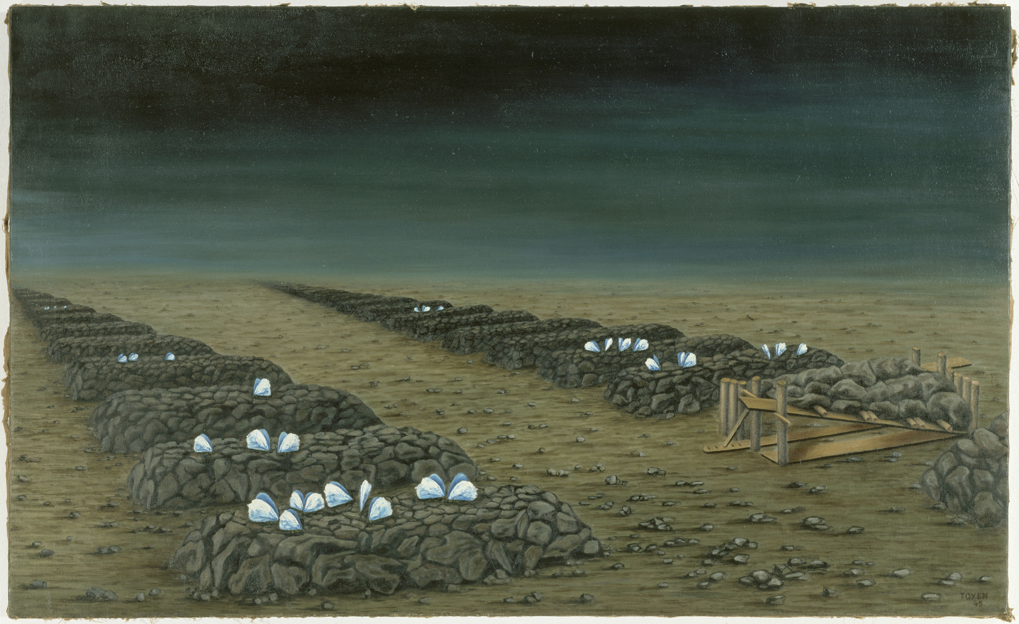 Toyen (Maria Cerminova, dite) (1902-1980), L'Avant-printemps, 1945. Paris, Centre Pompidou, MNAM-CCI, dépôt au Musée d'arts de Nantes. © Centre Pompidou, MNAM-CCI, Dist. GrandPalaisRmn / image Centre Pompidou, MNAM-CCI © Adagp, Paris, 2026